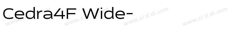 Cedra4F Wide字体转换